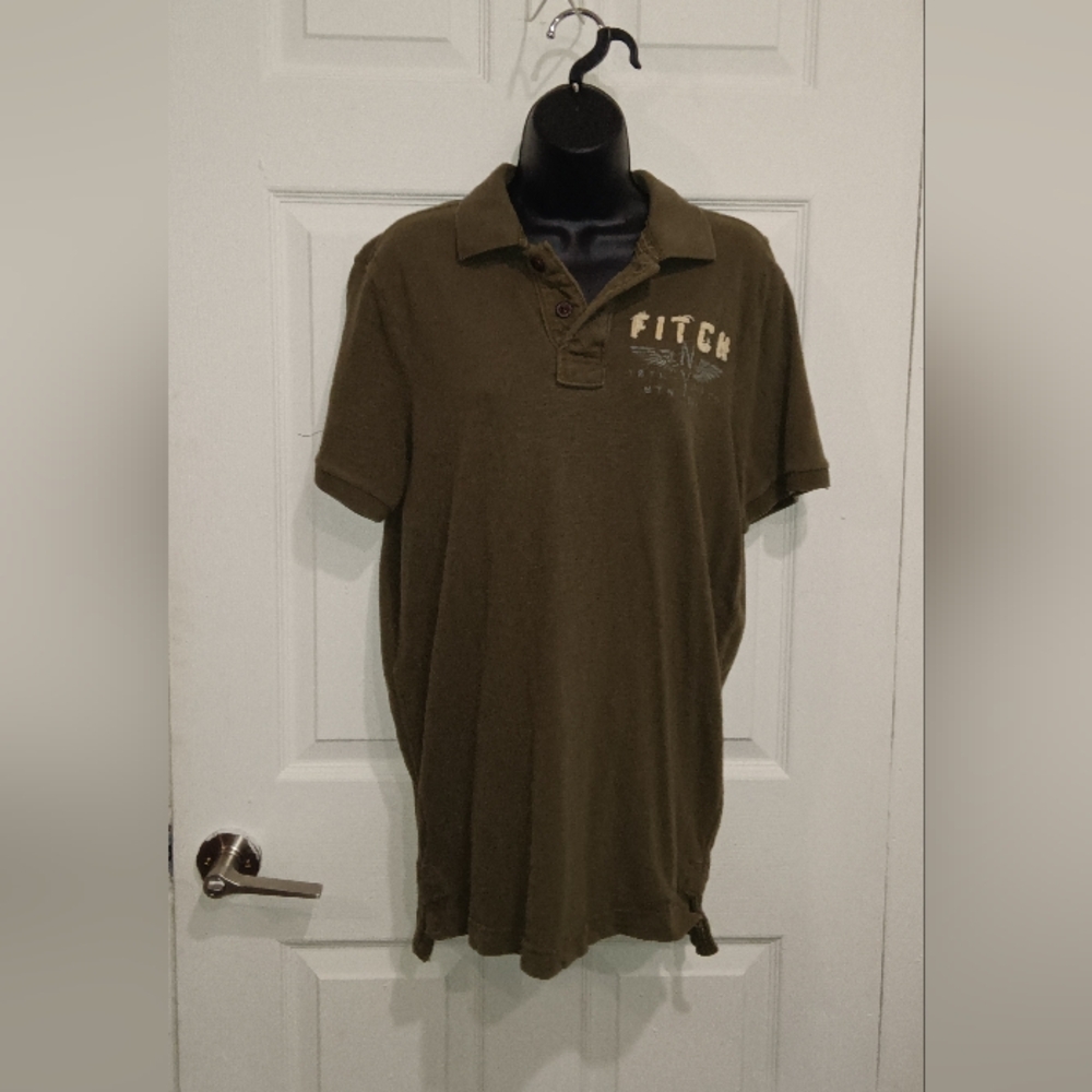 Abercrombie & Fitch Dark Olive Polo Shirt